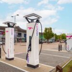 Ionity Ultra rapid chargiers at Greenwich Shopping Park, London