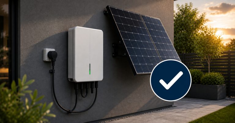 Plugin solar with a tick