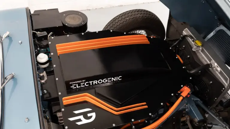 Electrogenic Jaguar E-Type EV conversion bays