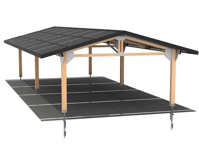 Solar canopy example (Solar PV)
