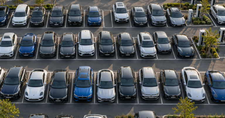 German Cars in a car park