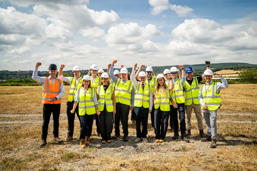 Aegis team at future Sheffield commercial fleet energy hub