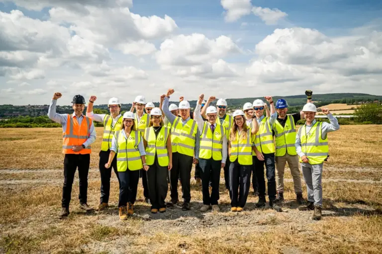 Aegis team at future Sheffield commercial fleet energy hub