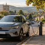 Volve charging at a on-street AC charger