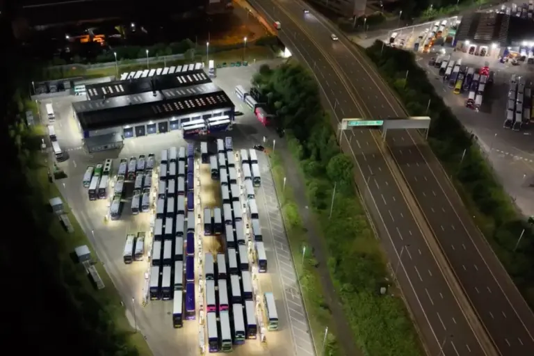 First Bus vehicles parking